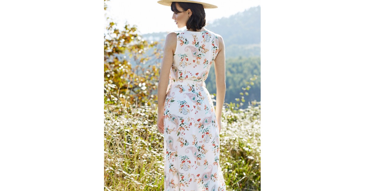 MAXI DRESS ESTAMPADO DOBLE ABOTONADURA JARA