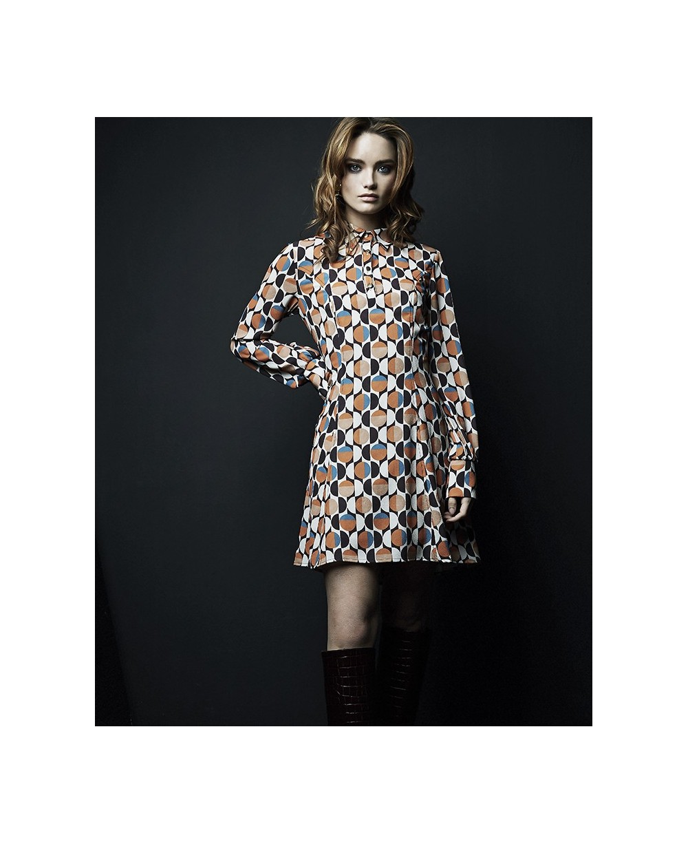 MINI DRESS CAMISERO CREPE OLIVIA MINI DRESS CAMISERO CREPE OLIVIA