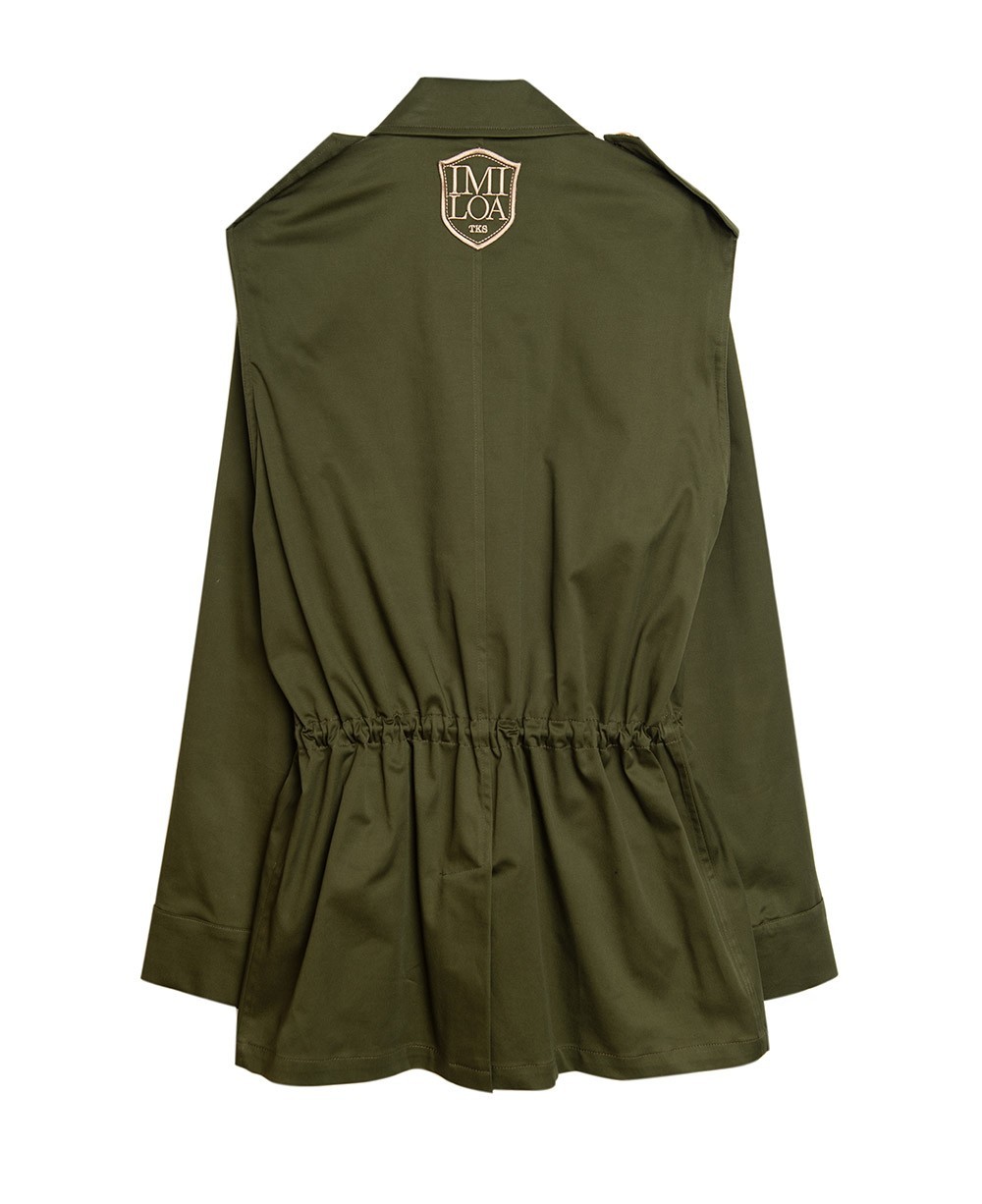 Green military jacket