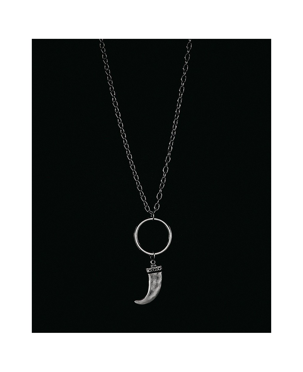 LONG SILVER COLLAR HORN RING LONG SILVER COLLAR HORN RING