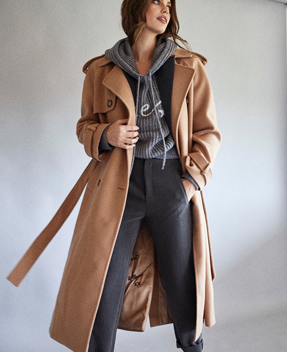 CAMEL LONG COAT