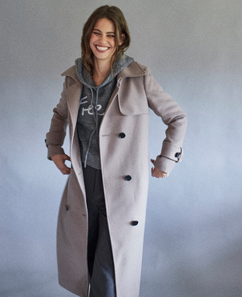 LONG TAUPE COAT