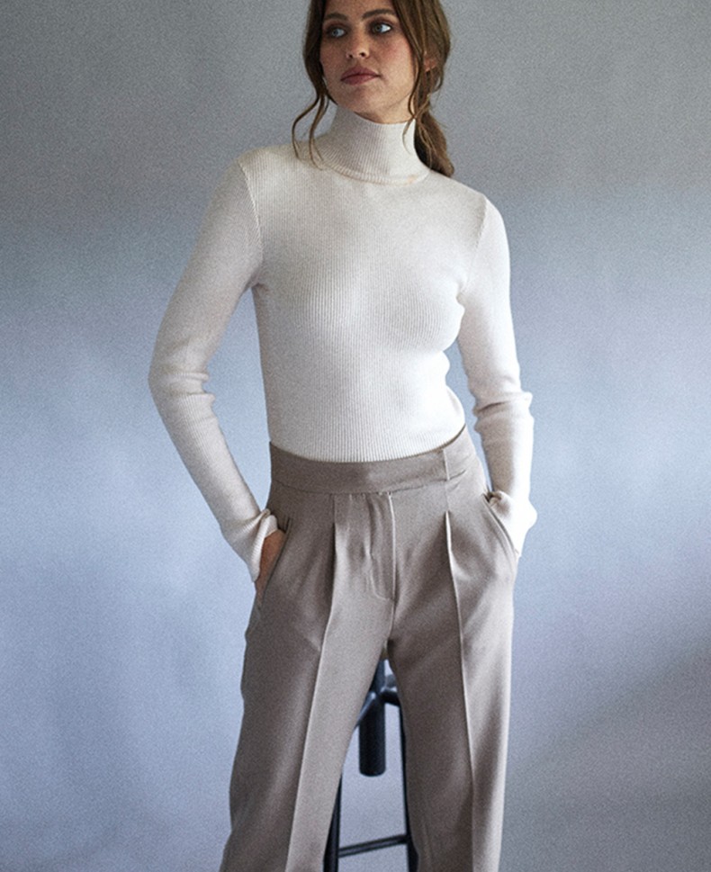 TAUPE SUIT TROUSERS