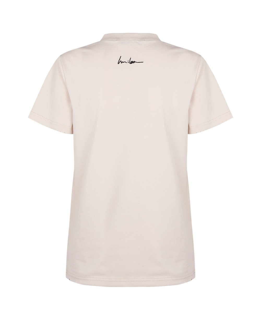 CAMISETA LOVE BEIGE