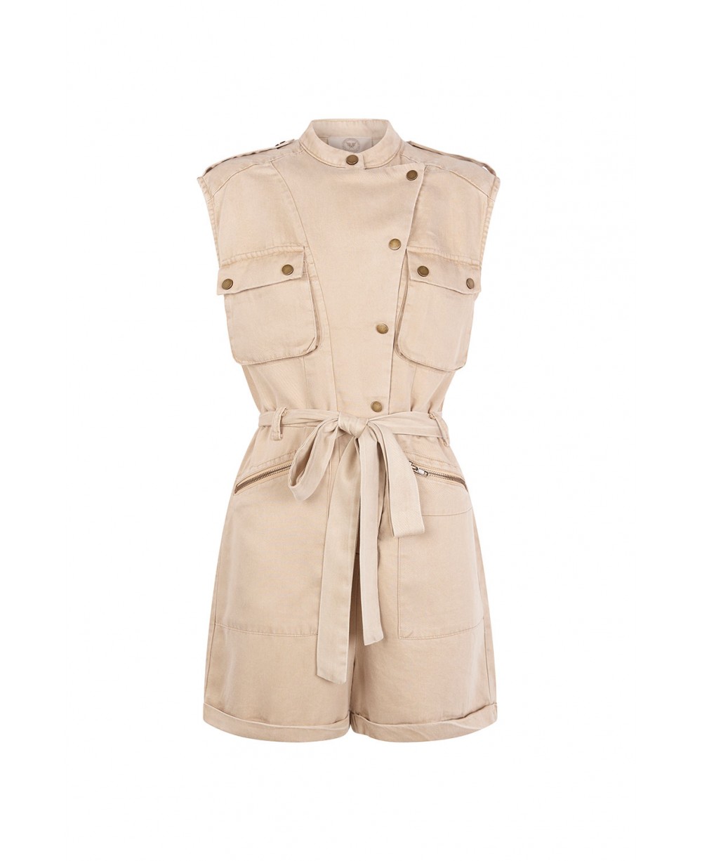 MONO CORTO DENIM BEIGE
