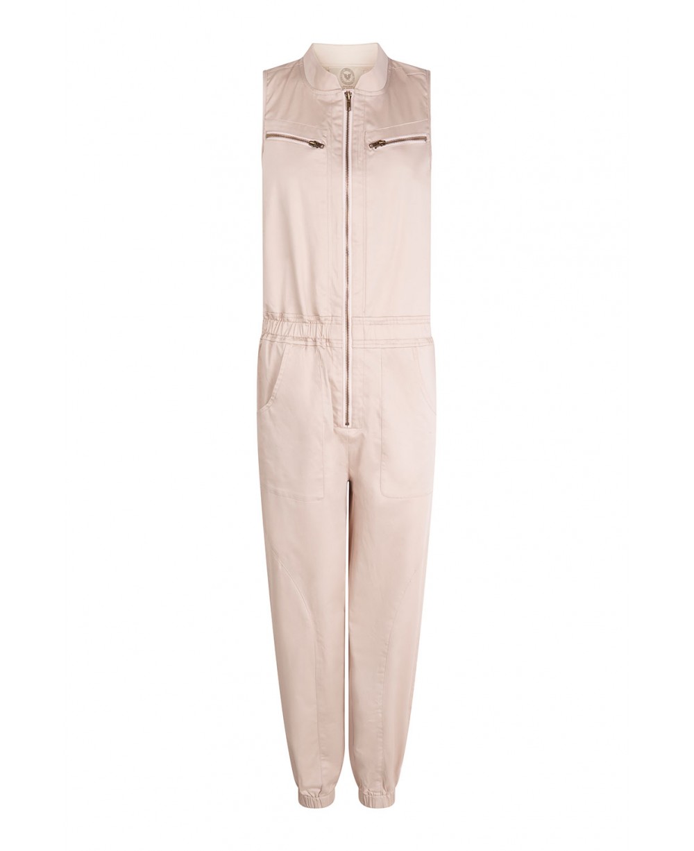 MONO LARGO SIN MANGAS DENIM ROSA PALO