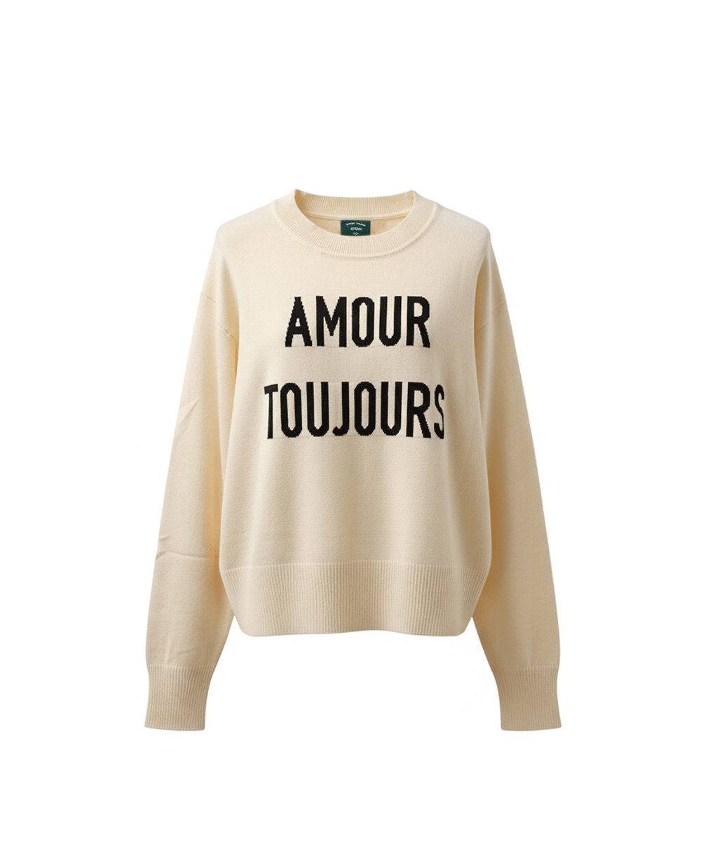 JERSEY PUNTO FINO “AMOUR TOUJOURS”