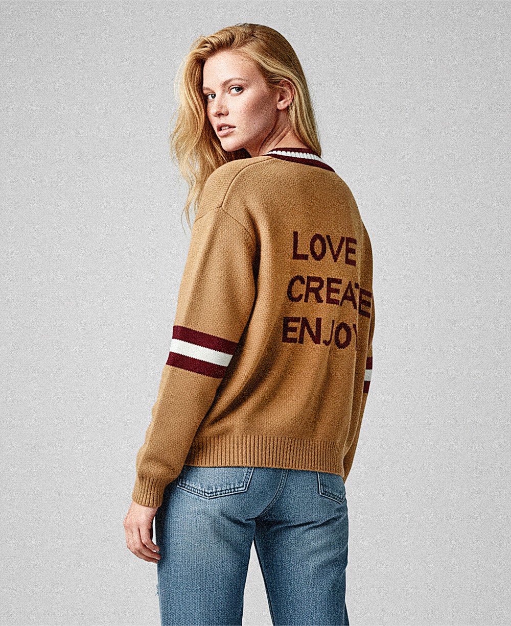 CARDIGAN “LOVE, CREATE, ENJOY”