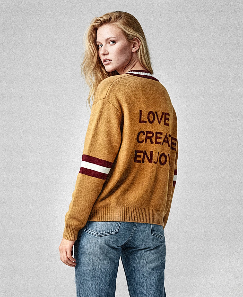CARDIGAN “LOVE, CREATE, ENJOY”
