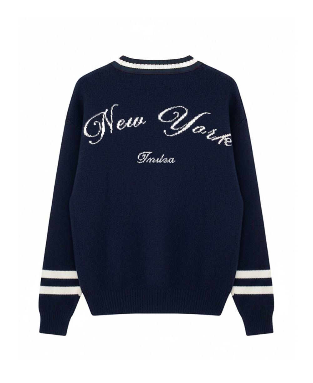 CARDIGAN AZUL “NEW YORK”